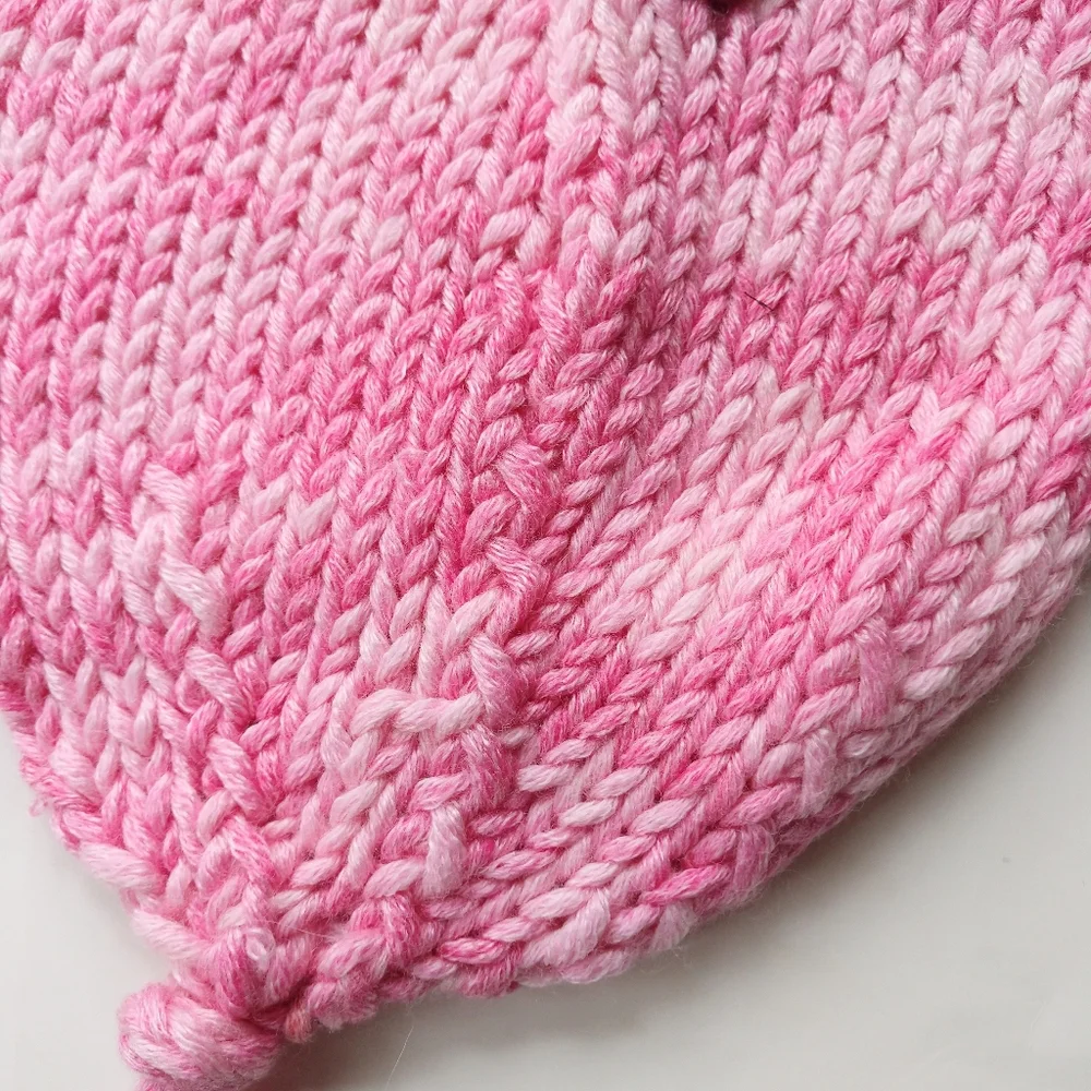 Baby Cocoon Pink Photo Prop Hand Crafted Knit One Piece Heirloom